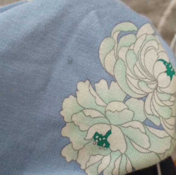 ⚡SALE⚡Light Blue & White Floral Knee Length Halter Neck Dress from Old Navy - Picture 11 of 11